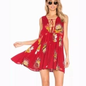 Free People Mini Red Dress